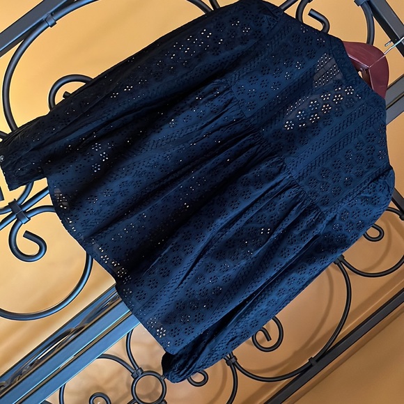 MADEWELL Eyelet Double Tie Peasant Top - Picture 5 of 8